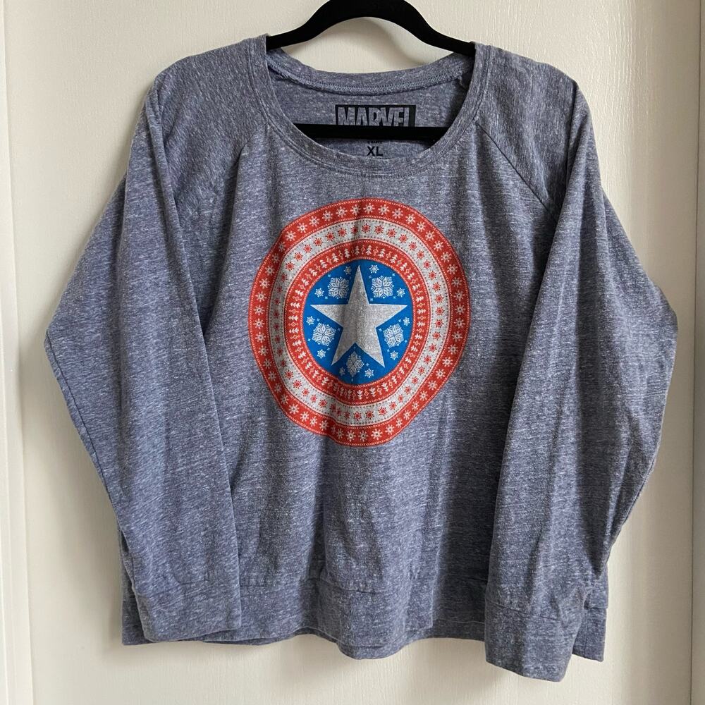 Marvel Captain America Holiday Sweater XL